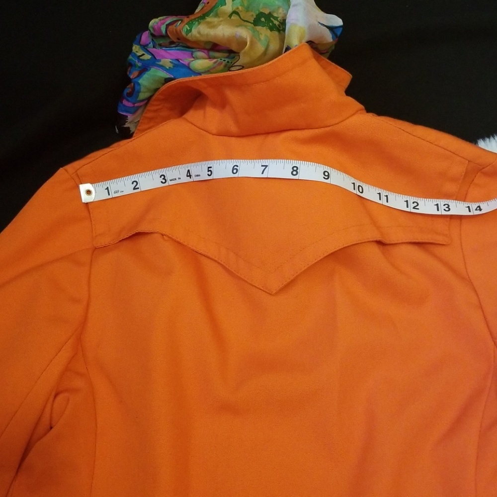 Vintage mod-style Tennessee Orange Trench - Picture 8 of 8